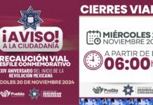 SSC realizará despliegue por Desfile de la Revolución en Puebla capital