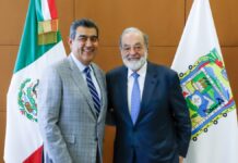 Sergio Salomón se reúne con Carlos Slim en el CIS