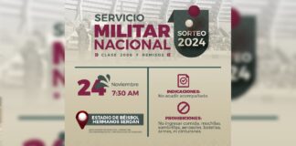 Sorteo para Servicio Militar será este 24 de noviembre: Segom