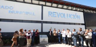 Sergio Salomón Céspedes y Bety Sánchez inauguran Mercado de Zacatlán