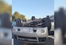 Intento de asalto causa volcadura en la Puebla-Tehuacán