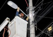 Mejora Lupita Cuautle Torres alumbrado público en San Andrés Cholula