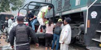 Colisión entre tren y gendarmes en El Mirador deja ocho heridos