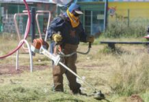 Realizan jornada de mantenimiento integral en Agua Santa