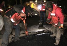Cubren más de 2 mil 800 baches en Puebla