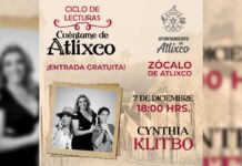 Cynthia Klitbo participará en ciclo de lecturas en Atlixco