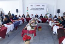 Armenta supervisa ruta de evacuación del Popocatépetl en Tochimilco