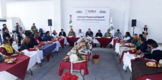 Armenta supervisa ruta de evacuación del Popocatépetl en Tochimilco