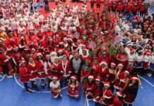 Realizan Festival de Activación Física Navideño en Puebla