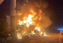 Se incendia casa con materiales de reciclaje en Periférico Ecológico