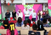 MariElise Budib entrega desayunador escolar en la colonia Unión Antorchista