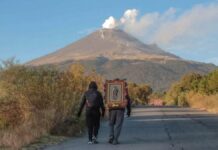 Peregrinos regresan de la Basílica de Guadalupe