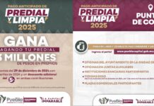 Continúa programa de pago anticipado de Predial y Limpia
