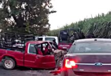 Resultan lesionados 13 cortadores de caña por choque en Chietla