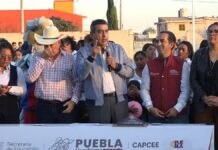 Sergio Salomón entrega en Tepeaca las últimas obras de su gobierno