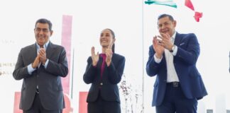 Sheinbaum reconoce trabajo de Sergio Salomón y desea éxito a Armenta