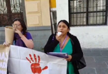 Se manifiestan contra la violencia institucional hacia mujeres