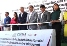 Sergio Salomón inaugura obras de manera simultánea en cinco municipios