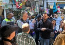 Segom e Infraestructura visitan Mercado Hidalgo; anuncian mejoras