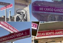 Reclaman cambio de calles y colonias con nombres de la 4T