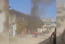 Se incendia casa en colonia Guadalupe Caleras
