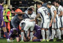 Suspenden el Fiorentina vs Inter por desplome de Edoardo Bove