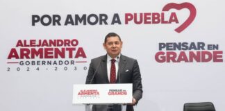 Alejandro Armenta presenta su declaración patrimonial