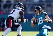 Jacksonville pierde a Lawrence el resto del año por conmoción cerebral