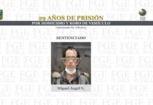 Dan 29 años de prisión a Miguel Ángel N por homicidio y robo de vehículo