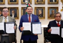 Armenta firma convenio de colaboración con IAP e INAP