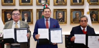 Armenta firma convenio de colaboración con IAP e INAP