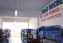 Dormitorio de Puebla listo para albergar a personas de Frente Frío
