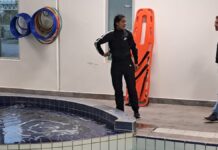 Gaby ‘La Bonita’ Sánchez supervisa mantenimiento en polideportivos