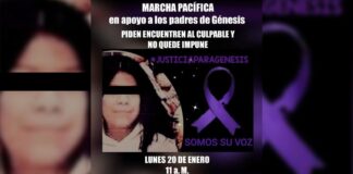 Familiares de Génesis se deslindan de marchas para exigir justicia