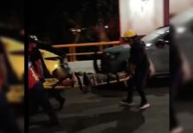 Hombre huye de su esposa y se arroja de puente en Atlixco