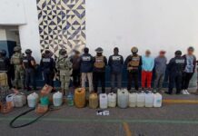 Detienen a 14 huachicoleros en Santa Rita Tlahuapan