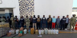 Detienen a 14 huachicoleros en Santa Rita Tlahuapan