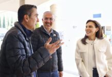 MariElise Budib y director del CRIT recorren instalaciones del CMERI
