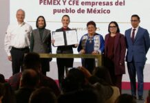 Sheinbaum firma leyes secundarias de reforma a Pemex y CFE