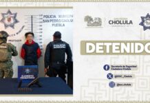 Detienen a hombre con arma sin permiso en San Pedro Cholula
