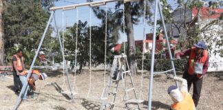 Supervisa Pepe Chedraui mantenimiento de espacios públicos en Infonavit Amalucan