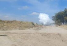 Se registra fuga de gas en San Cristóbal Tepatlaxco