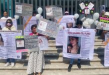 Protestan por desaparición de Karla Alejandra Tela en Puebla