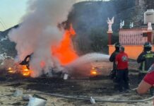 Se registra explosión por pirotecnia en Chinantla