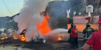 Se registra explosión por pirotecnia en Chinantla