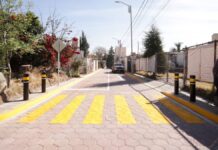San Andrés Cholula avanza con la rehabilitación de la calle Revolución