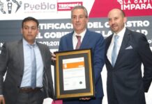 Puebla recibe recertificación en Sistemas de Gestión Antisoborno