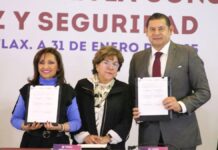 Puebla y Tlaxcala firman convenio de seguridad pública