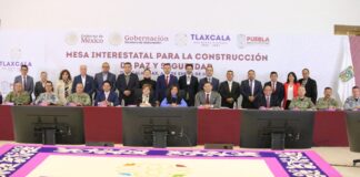 Puebla y Tlaxcala firman convenio para la Construcción de la Paz