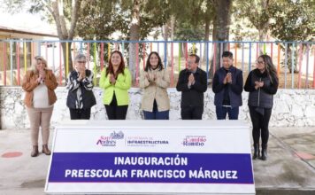 Rehabilitan baños en kínder Francisco Márquez de San Andrés Cholula